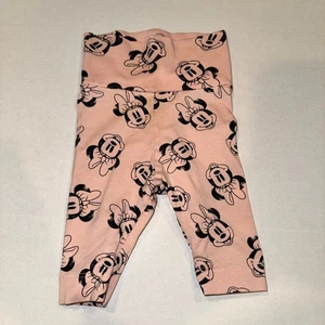 H&M leggings / Disney / newborn / Pink Minnie Mouse Print / EUC - Picture 1 of 3