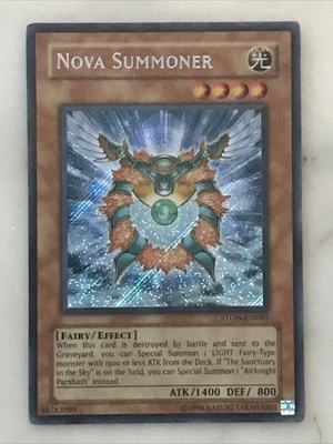 Yu-Gi-Oh! “NOVA SUMMONER” Secret Rare Unl Ed STON-EN065 - Image 1 of 4