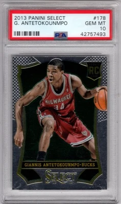 Panini Select Giannis Antetokounmpo #178 2013 radiocontrol novato PSA 10 Foto 1 de 2