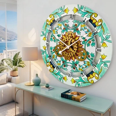 The Gears Reloj ITALIA LINE RELOJ DE PARED REDONDO 24 PULGADAS AMALFI Foto 1 de 4