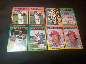 1975 TOPPS BASEBALL STARS LOT (46) SEE PHOTOS AND DESCRIPTION - Picture 1 of 12
