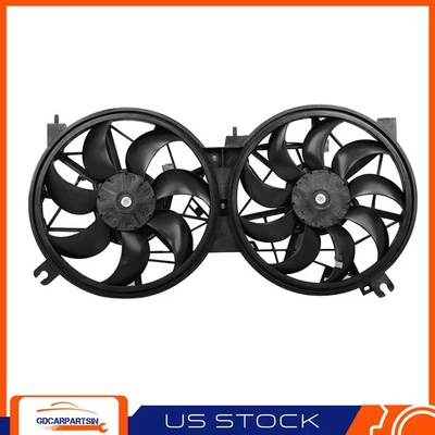 Dual Cooling Fan 214815AA1A Assembly For 2015 2016-2018 Nissan Murano 3.5L V6 - Image 1 of 4