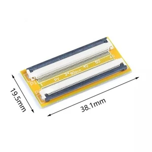 2Pcs FPC FFC Flexible Flat Cable Extension Board 0.5 mm Pitch 60 PIN Connector - Foto 1 di 1