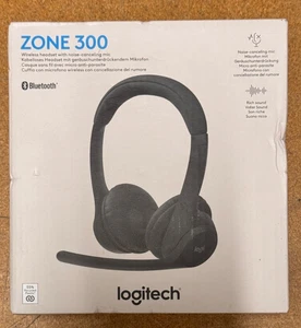 Logitech Zone 300 WIRELESS NC BLUETOOTH HEADSET WITH BOOM MIC - NEW - Picture 1 of 1