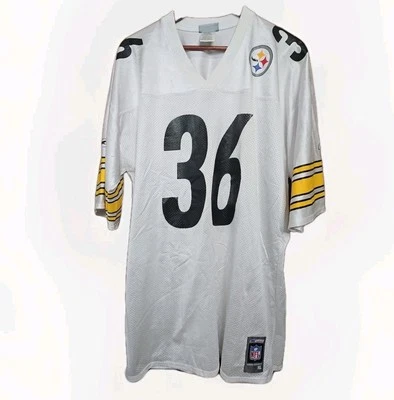 Camiseta De Colección Pittsburgh Steelers Jerome Bettis #36 Para Hombres XL Blanca Ropa del Equipo NFL Foto 1 de 4