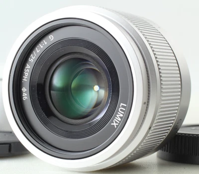 Funciona perfectamente [COMO NUEVO] Panasonic H-H025K Lumix G 25mm F1.7 ASPH ... - Imagen 1 de 4