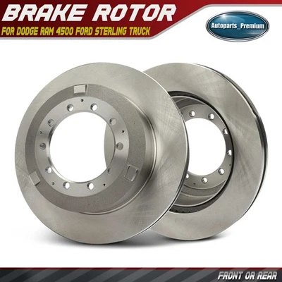 2x Rotores de freno de disco delanteros o traseros para camioneta Dodge Ram 4500 5500 Ford Sterling Foto 1 de 4