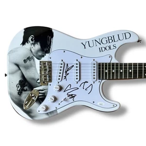 Yungblud Signed Guitar Custom Graphics JSA COA Idols Zombie Ghosts - Picture 1 of 3