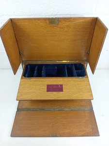 Vintage Wooden Cased Portable 'Cowley' Church Altar Mowbray & Co Oxford - Picture 1 of 9