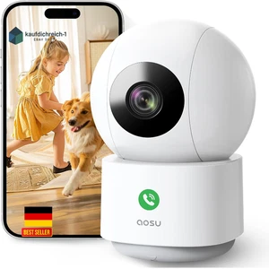 Nachtsicht-Kamera mit 360°-Drehung | Alexa-kompatibel | Bewegungsalarm - Bild 1 von 7