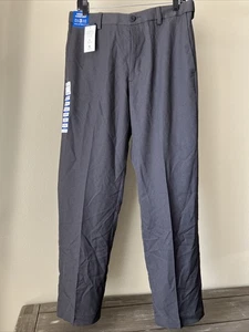 Pantalones de vestir Haggar Classic Fit gris carbón 32 W 30 longitud - Imagen 1 de 3