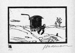 Der KARRNER - Arminius HASEMANN - 1915 - OriginalHolzschnitt - Handsigniert - Picture 1 of 1
