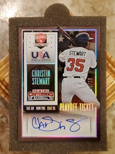 #/15🔥CHRISTIN STEWART🔥2015 Panini Contenders Autograph Rookie Playoff Ticket 