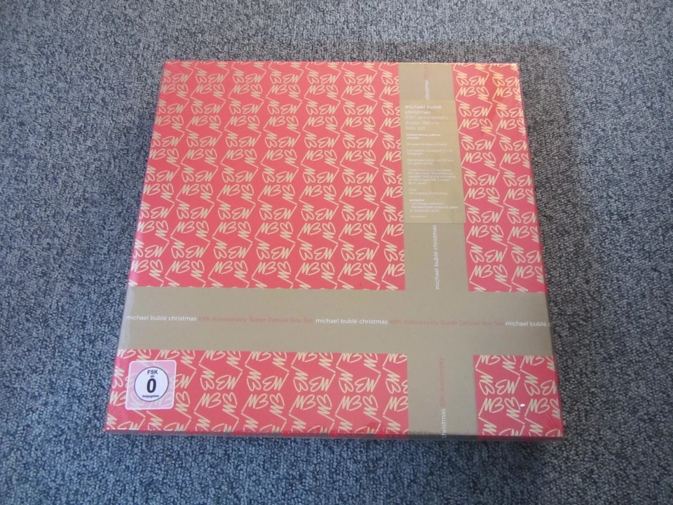 Michael Bublé CHRISTMAS : SUPER DELUXE BOX Set LP Green Vinyl CD DVD NEU OVP !!! - Bild 1 von 4