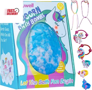 Bath Bombs for Kids, XXXL Kids Bath Bombs with Surprise inside Unicorns Gifts fo - Picture 1 of 12