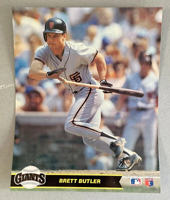 Foto de Brett Butler 1990 Gigantes de San Francisco 8x10 Foto 1 de 2