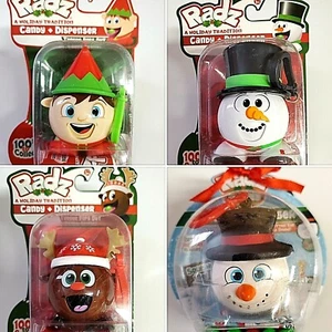 RADZ A HOLIDAY TRADITION CANDY DISPENSER ELF SNOWMAN & REINDEER RARE CHRISTMAS - Picture 1 of 21