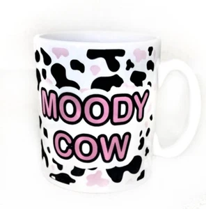 Moody Cow Mug 296ml 10oz Tea Coffee Cappuccino Animal Print Cow Print - Picture 1 of 3