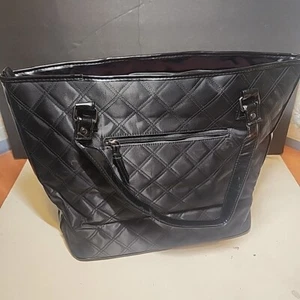 NEW....Mary Kay Black Quilted Tote Bag with Pink inside lining! - Picture 1 of 8