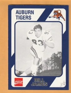 Tarjeta Bill James Auburn Tigers 1989 #474 Jasper Alabama 12N - Imagen 1 de 2