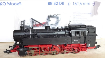 Locomotora de vapor Piko 50042 H0 Br 82 025 DB Época 3 con Dss, de la Bw Win, Ob Foto 1 de 4