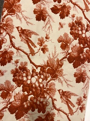 Mantel William Sonoma vintage toile vid y pájaros 70x90 Foto 1 de 4