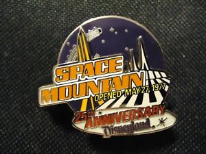DISNEY DLR SPACE MOUNTAIN 25TH ANNIVERSARY SPINNER PIN LE 1500