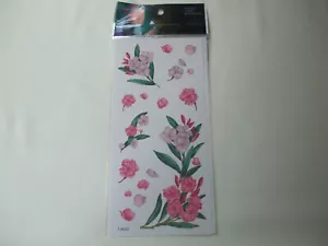 Fun Tattoos For Girls Mixed Sheet Of Pink Flowers New - Picture 1 of 1