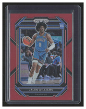 2022-23 Panini Prizm Thunder Jalen Williams RED Prizm 83/299 #246 Rookie RC