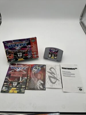 NFL Blitz (Nintendo 64, 1997) CIB 100% Complete In Box - Authentic Tested - Image 1 of 4