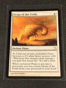 Magic the Gathering Betrayers of Kamigawa Genju of the Fields - Picture 1 of 2