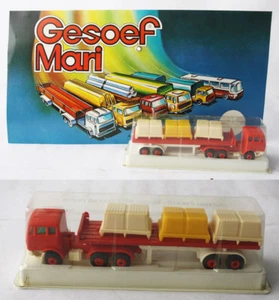 VINTAGE 70'S GESOEF MARI POLFI EFSI 1:90 MERCEDES TRUCK TRAILER GREEK GREECE NEU - Bild 1 von 9