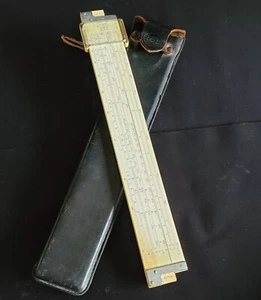 1947 K&E Keuffel & Esser 4081-3 Log Log Duplex Decitrig Rechenschieber mit Etui USA - Bild 1 von 13