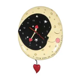 RELOJ DE PARED DE DISEÑO ALLEN ""LUNA Y ESPALDA"" 6014460 - Imagen 1 de 1