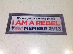 ARL RUGBY MELBOURNE REBELS TEAM OFFICIAL STICKER RUGBY AUS SUPER RUGBY - Picture 1 of 2