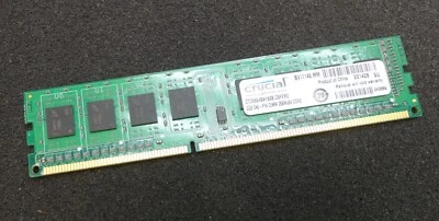 2GB Crucial CT25664BA160B.C8FER2 PC3-12800U 1600MHz 1Rx8 DDR3 Computer Memory - Image 1 of 3