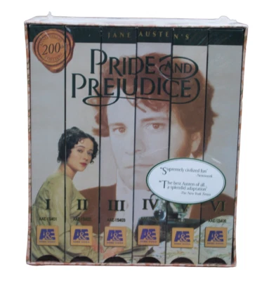 Pride and Prejudice (Mini-Series) (VHS, 1996, 6-Tape Set) Colin Firth New! - Image 1 of 3