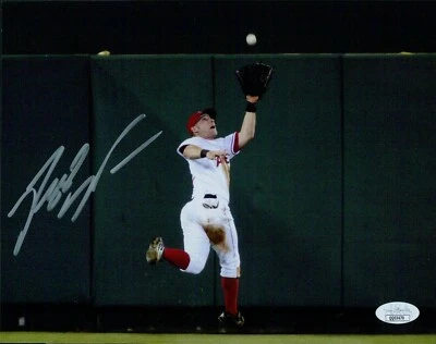 Reggie Willits Anaheim Angels Signed 8x10 Glossy Photo JSA Authenticated - Image 1 of 2