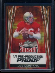 2025 Leaf Signature Series Proof Superfractor Sunset S Joe Montana (1/1) - Picture 1 of 2