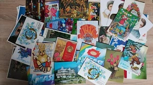 Vintage Soviet Postcards Various 50pcs USSR - Picture 1 of 9