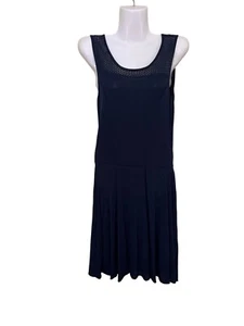 Cynthia Rowley Crochet Detail Drop Waist Dress M Vacation Beach Resort Cruise - Picture 1 of 12