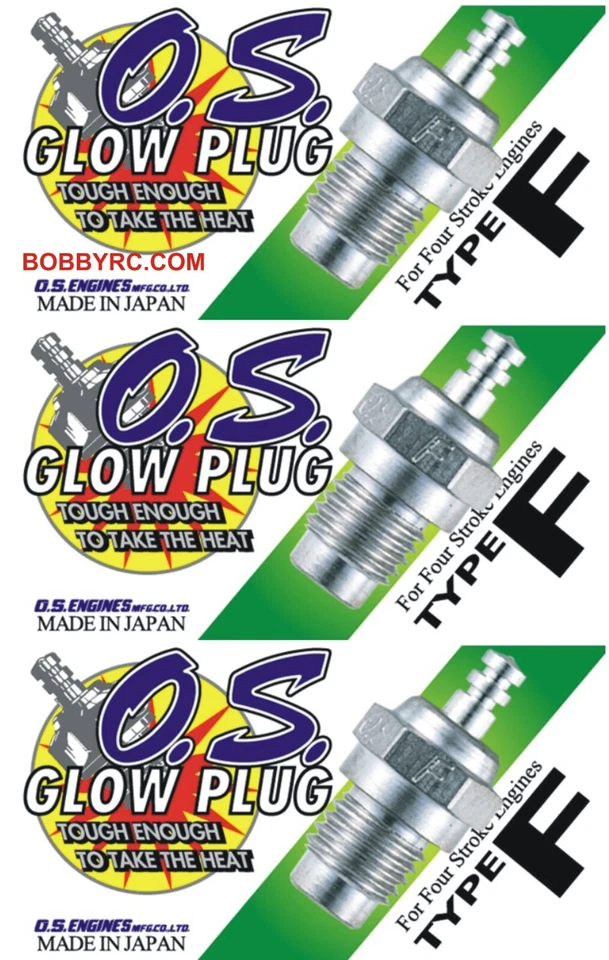 3x OS Glow Plug Type F
