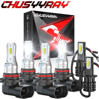 Para Mitsubishi 3000GT 1994-1999 6 piezas Bombillas LED haz alto/bajo + luz antiniebla Foto 1 de 4