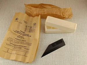 Vintage Soviet Straight Ruler Pattern type LD-80 with a double-sided bevel USSR - Picture 1 of 16