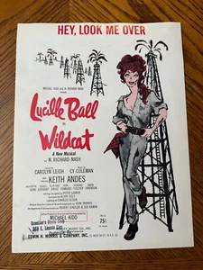 Partituras Hey Look Me Over Wildcat Lucille Ball Carolyn Leigh 1960 de colección - Imagen 1 de 4