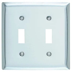 SL2-CC5 PLACA DE PARED DE ACERO INOXIDABLE PALANCA DE DOS VELOCIDADES Nuevo Paquete de 5 b - Imagen 1 de 1