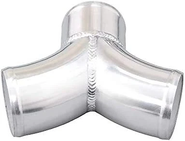 Tubo en Y de aluminio doble 3" a 3" aire frío turbo intercooler tubo FMIC HÁGALO USTED MISMO 3" Foto 1 de 2