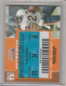 2007 TOPPS TX EXCLUSIVE DEVIN HESTER SUPER BOWL TICKET STUB #DH HALL OF FAME HOF - Bild 1 von 2