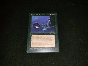 MTG 1x Legends black rare MP Italian FBB All Hallow's Eve - Reserved List - Picture 1 of 2