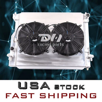 Ventilador de cobertura de radiador de alumínio para 2005-14 Ford Mustang GT Shelby 3.7L-5.8L V6 V8  - Imagem 1 de 4